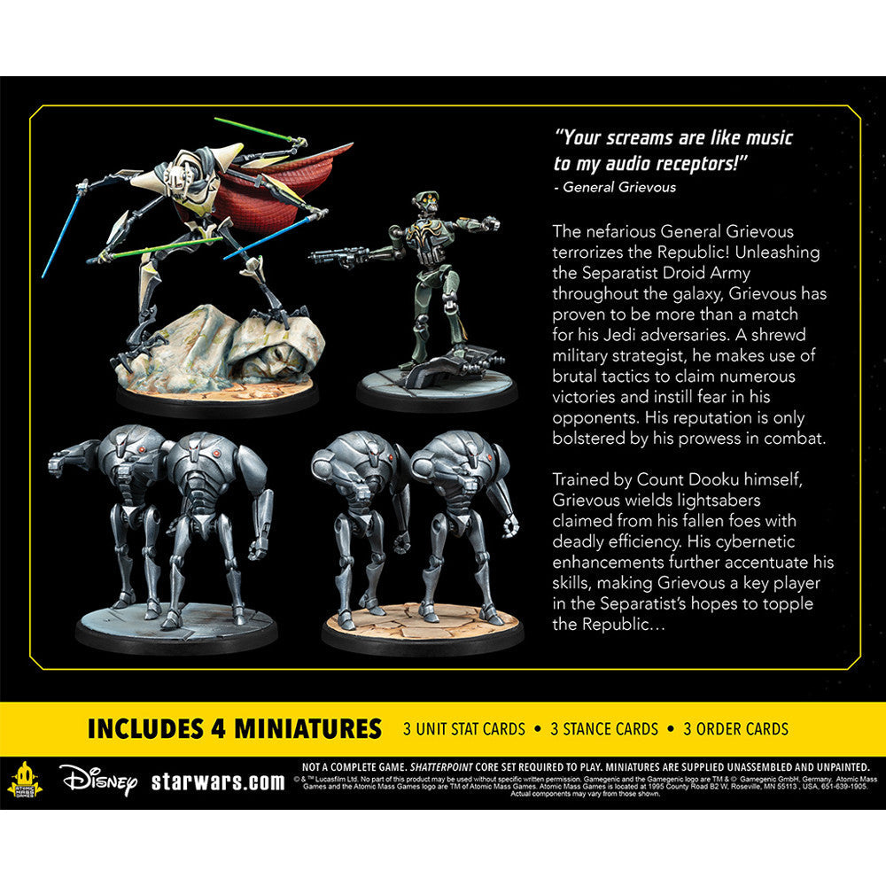 Star Wars Shatterpoint: Appetite for Destruction - General Grievous Squad Pack