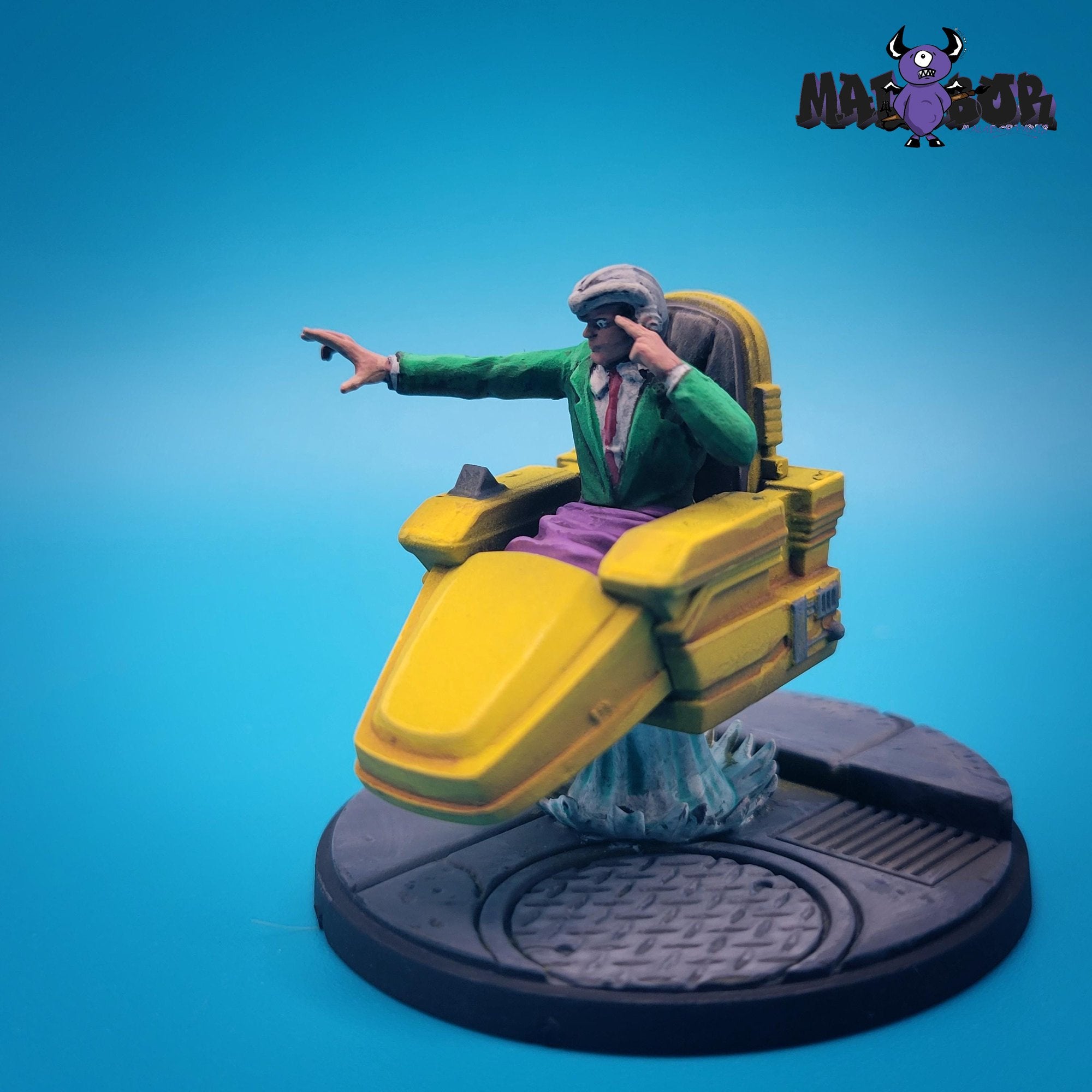 Fully painted Marvel Crisis Protocol: Professor X & Shadow King by Malabor Paints