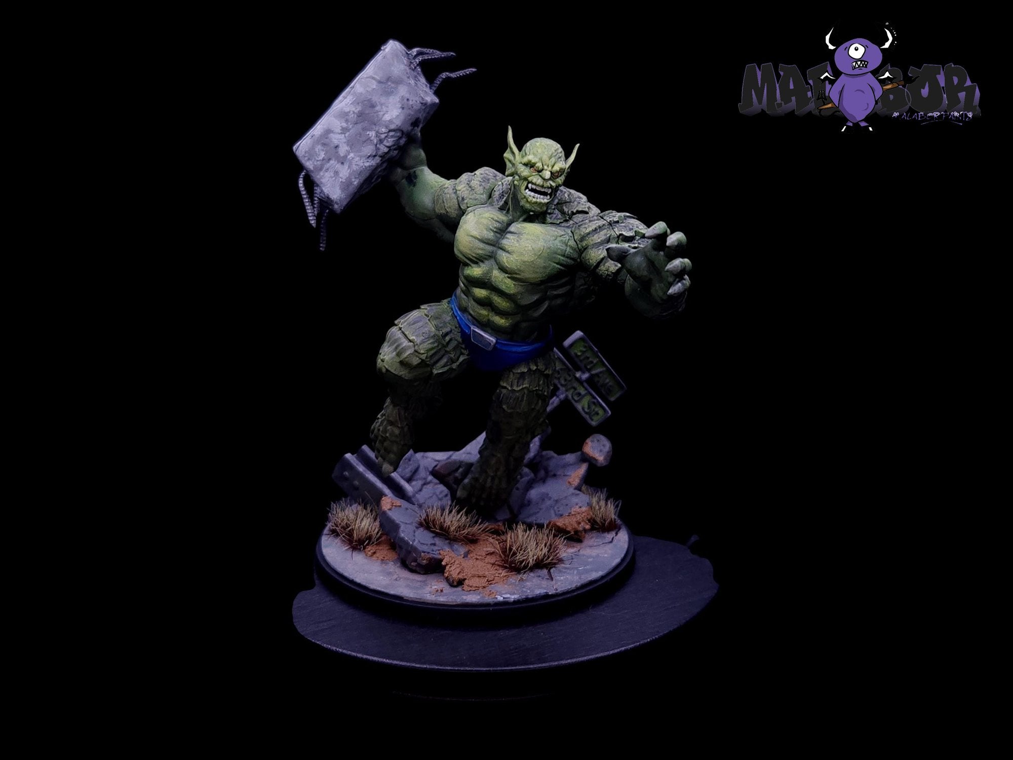 Fully painted Marvel Crisis Protocol: Abomination & Wrecking Crew by Malabor Paints