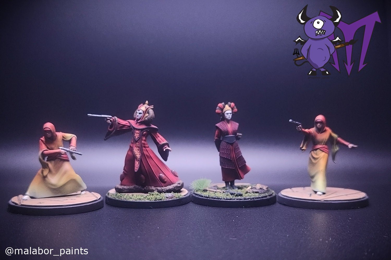 Fully painted Star Wars Shatterpoint: We Are Brave - Squad Pack by Malabor Paints