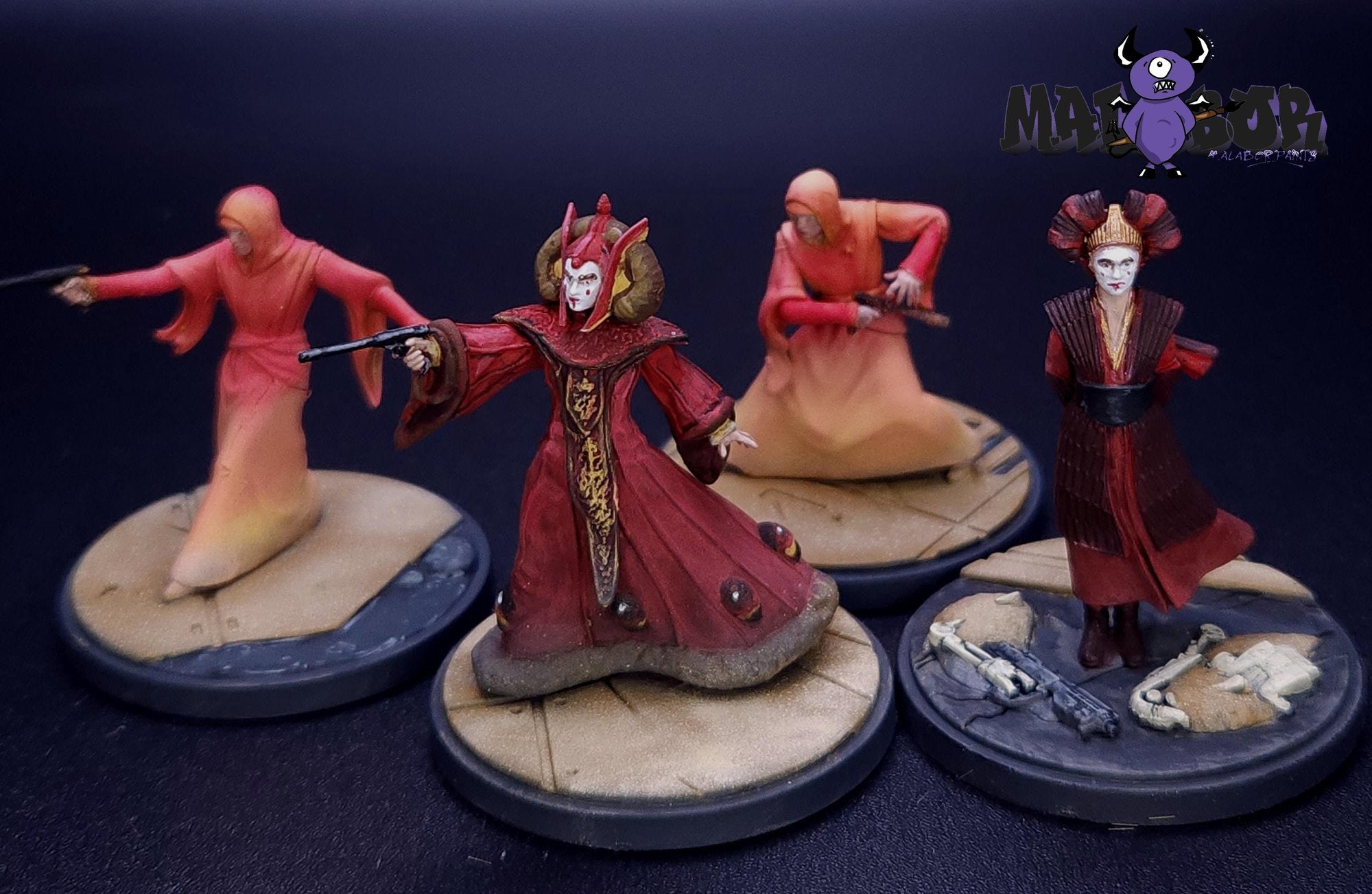 Fully painted Star Wars Shatterpoint: We Are Brave - Squad Pack by Malabor Paints