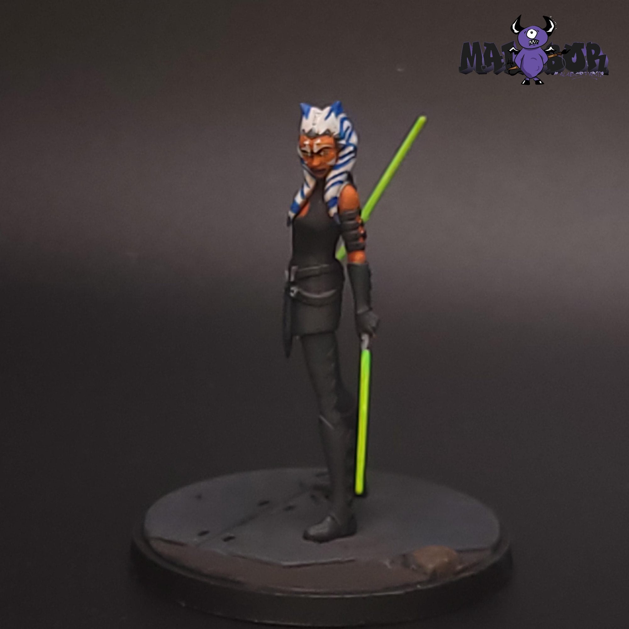 Fully painted Star Wars Shatterpoint: I Am No Jedi Duel Pack by Malabor Paints