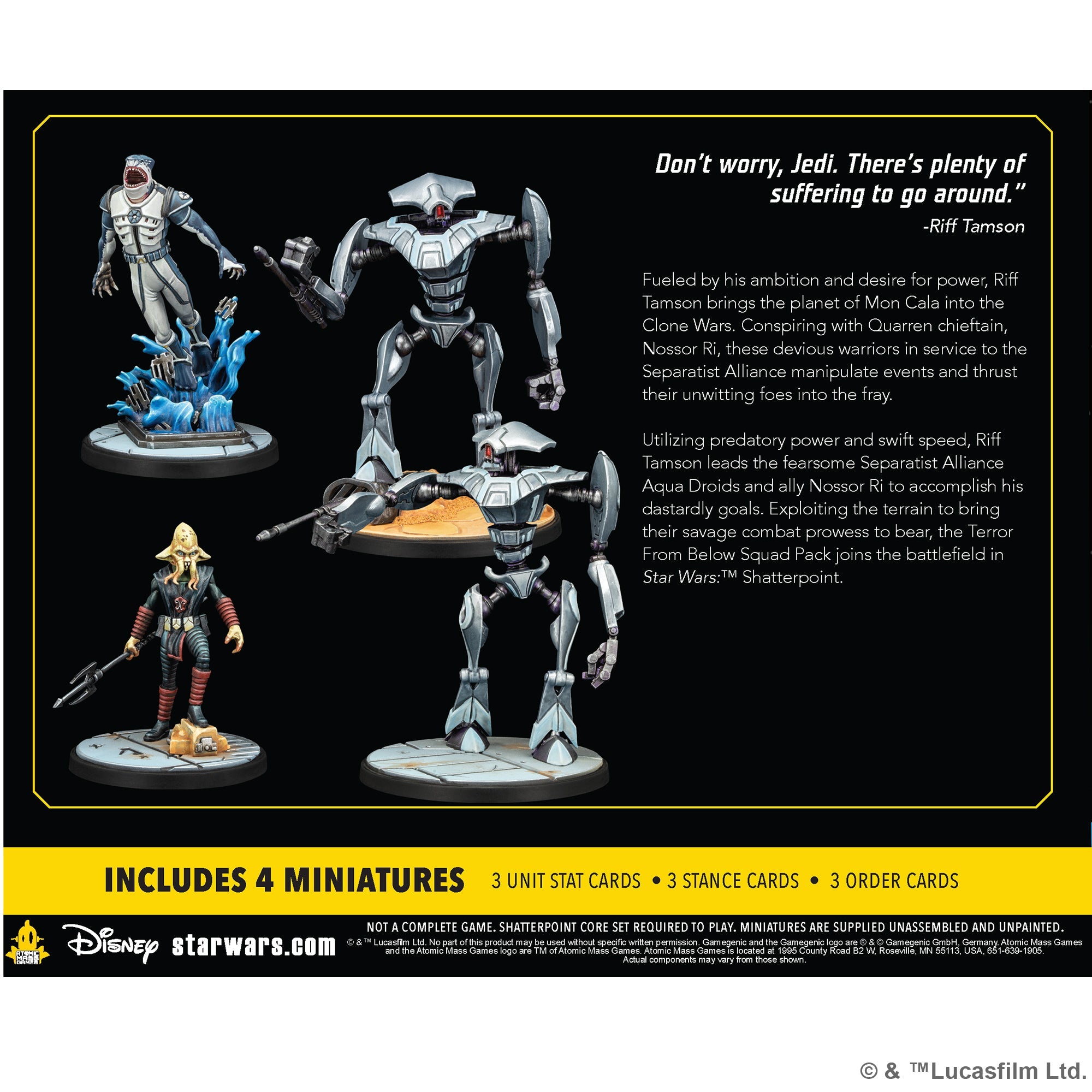 Star Wars Shatterpoint: Terror From Below Squad Pack