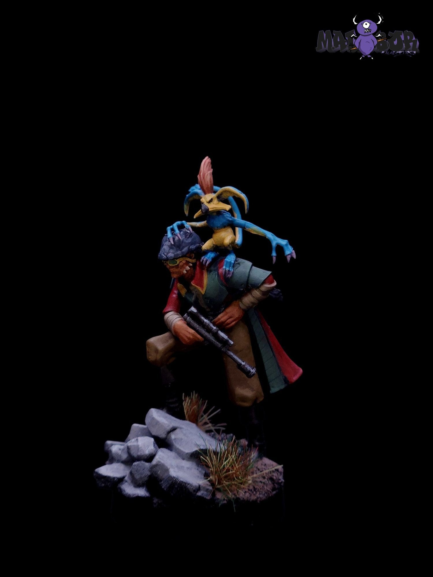 Fully painted Star Wars Legion: Hondo Ohnaka & Weequay Pirates by Malabor Paints