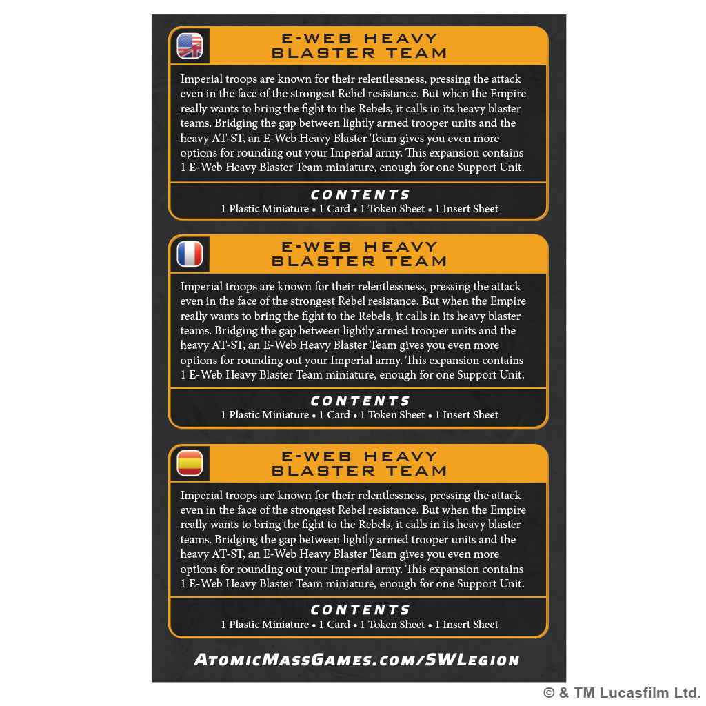 Star Wars: Legion – E-Web Heavy Blaster Team