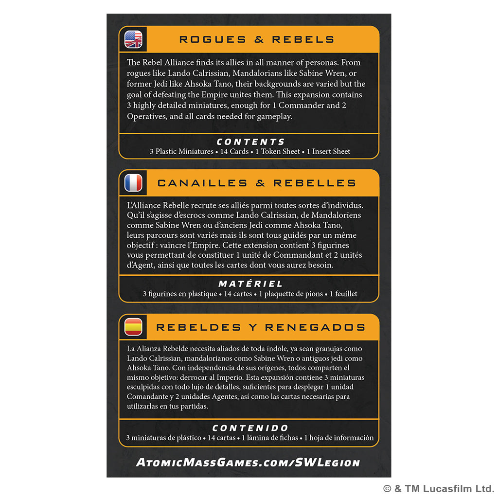 PRE-ORDER: Star Wars: Legion – Rogues & Rebels