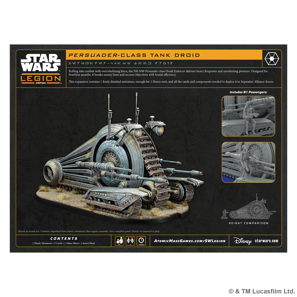 Star Wars Legion: NR-N99 Persuader Droid