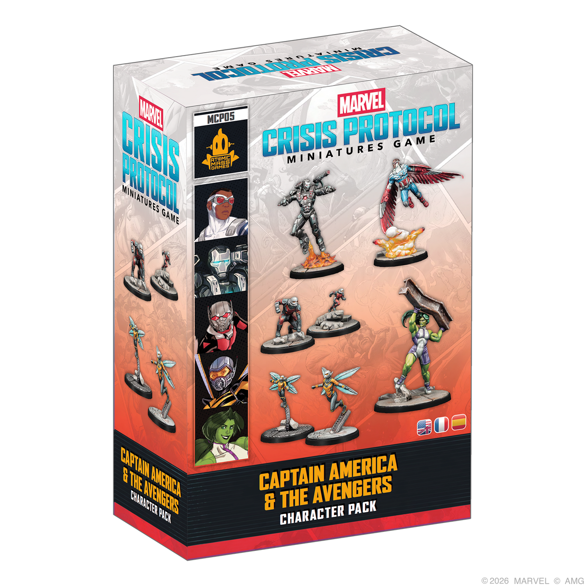Marvel Crisis Protocol: Captain America &amp; The Avengers Character Pack