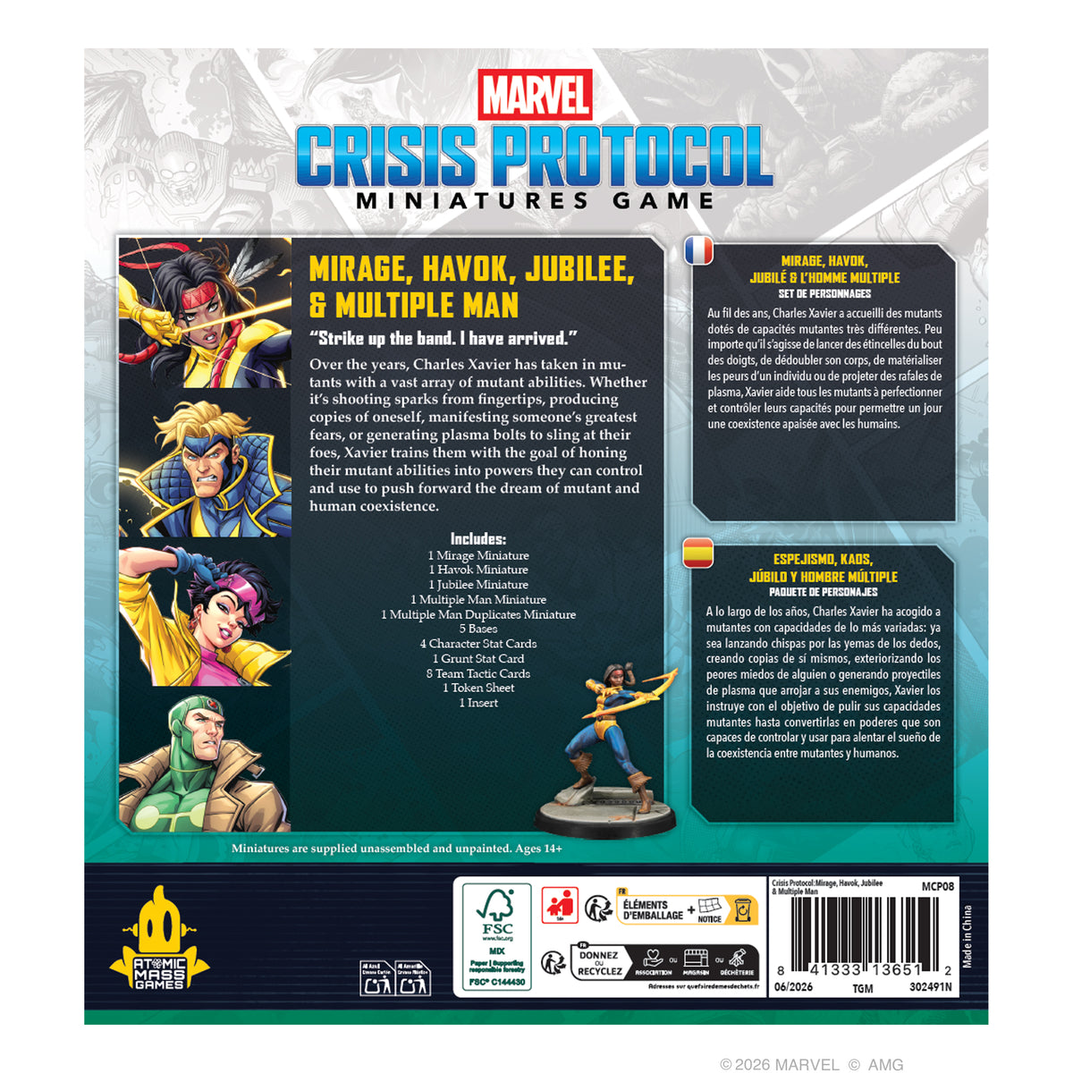 Marvel Crisis Protocol: Mirage, Havok, Jubilee &amp; Multiple Man