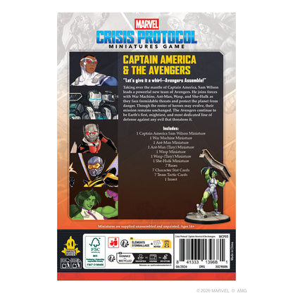 Marvel Crisis Protocol: Captain America &amp; The Avengers Character Pack