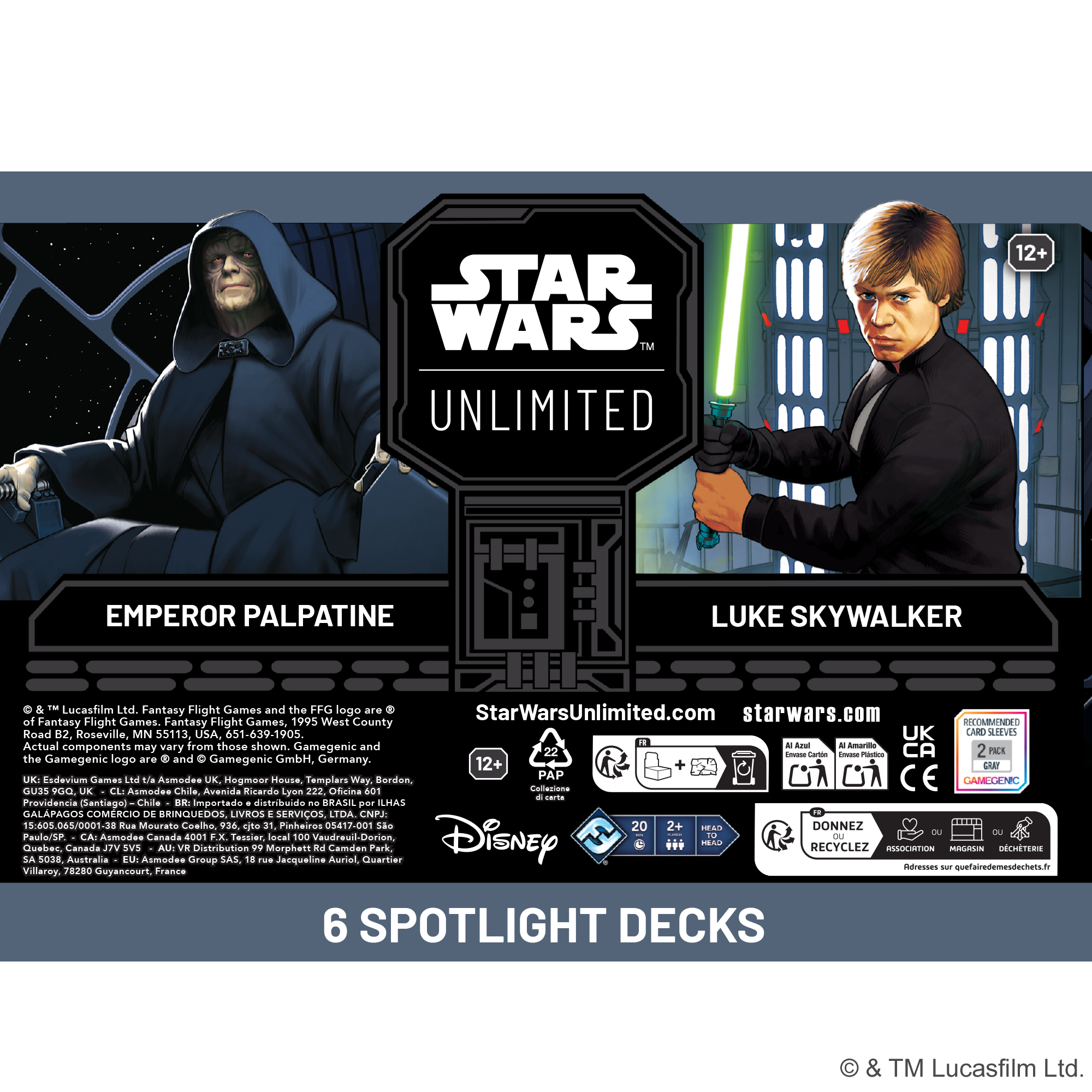 Star Wars Unlimited: Ashes of the Empire - Spotlight Deck Display