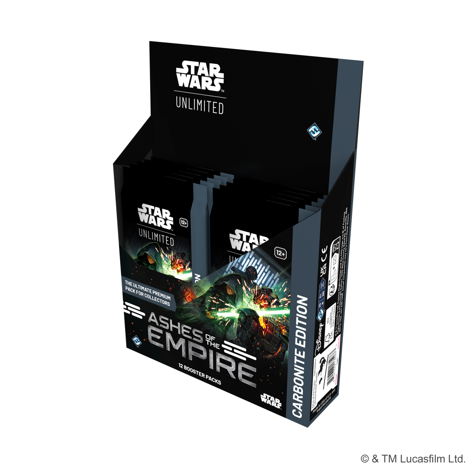 Star Wars Unlimited: Ashes of the Empire - Carbonite Booster Display