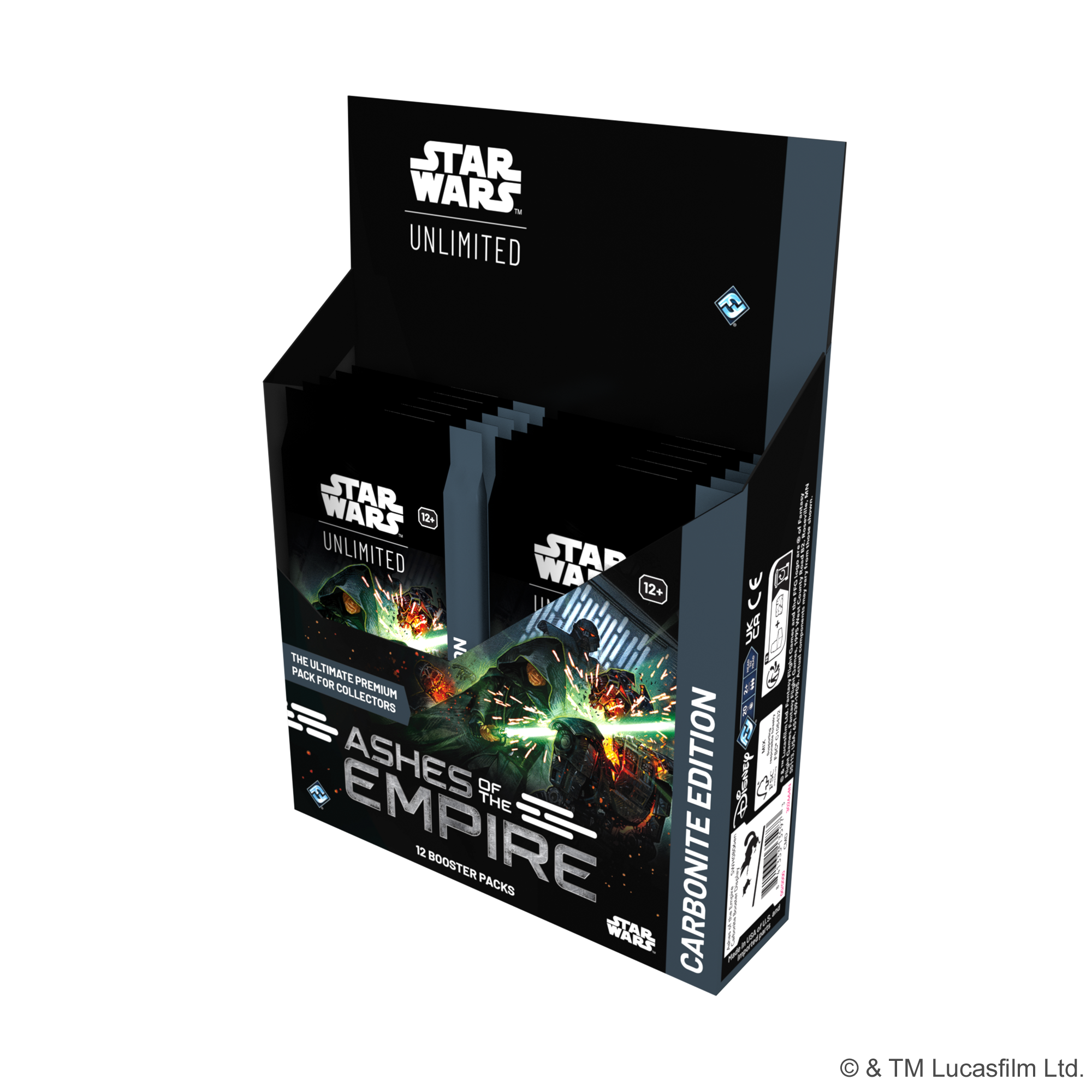 Star Wars Unlimited: Ashes of the Empire - Carbonite Booster Display