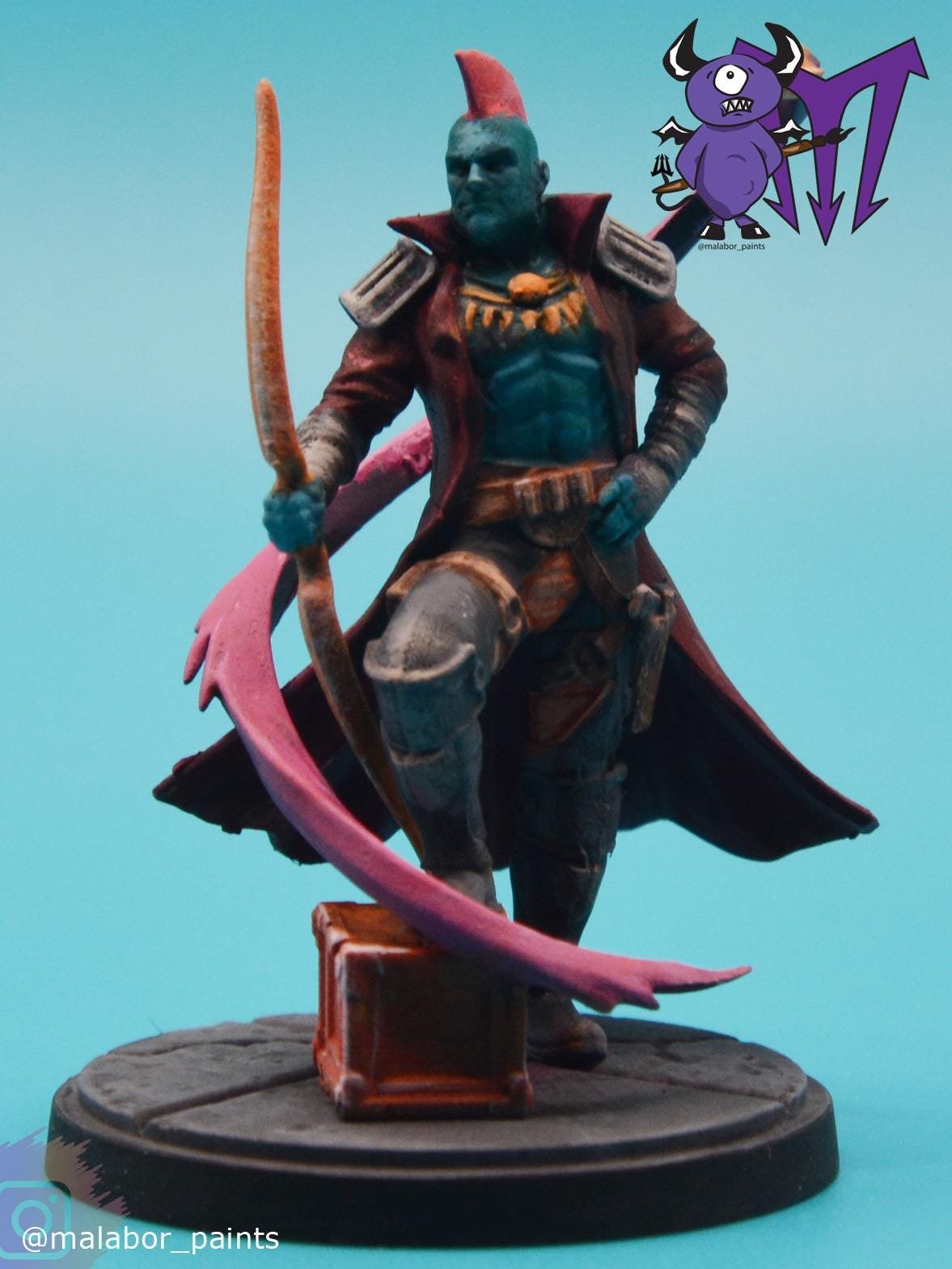 Fully painted Marvel Crisis Protocol: Yondu &amp; Nova by Malabor Paints