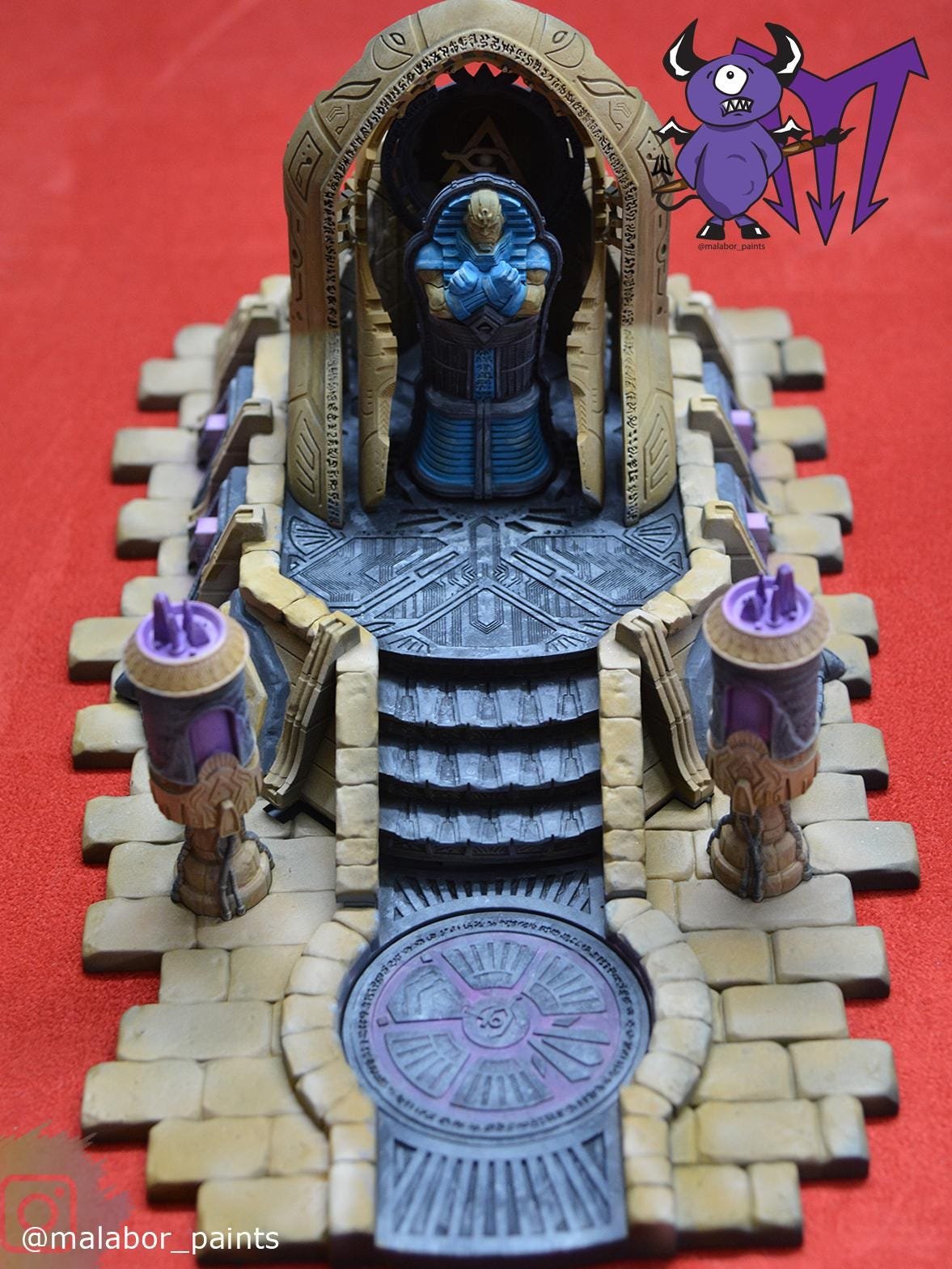 Fully painted Marvel Crisis Protocol: Rejuvenation Chamber Ultimate Encounter by Malabor Paints