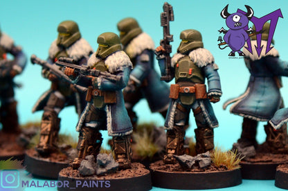 Fully painted Star Wars Legion: Range Troopers by Malabor Paints