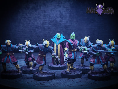 Fully painted Star Wars Legion: Black Sun Enforcers by Malabor Paints