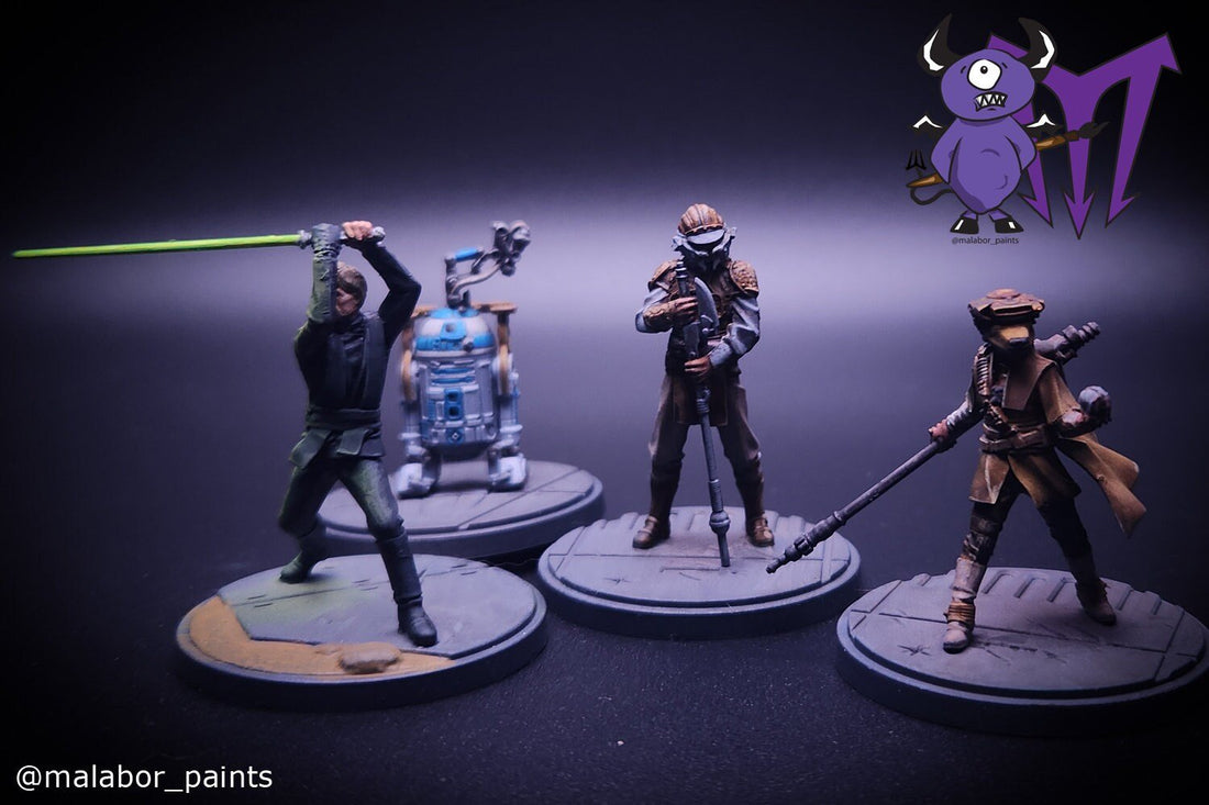 Fully painted Star Wars: Shatterpoint - Fearless and Inventive Squad Pack by Malabor Paints
