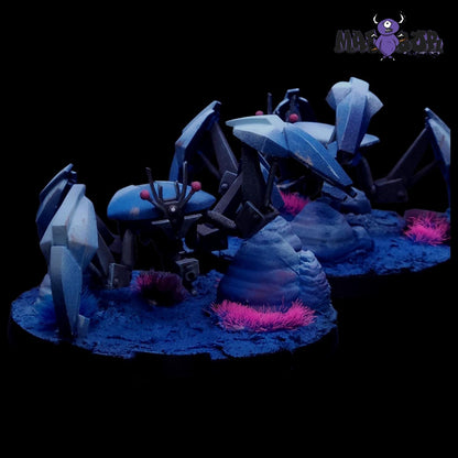 Fully painted Star Wars Legion: LM-432 Crab Droid Unit Expansion by Malabor Paints