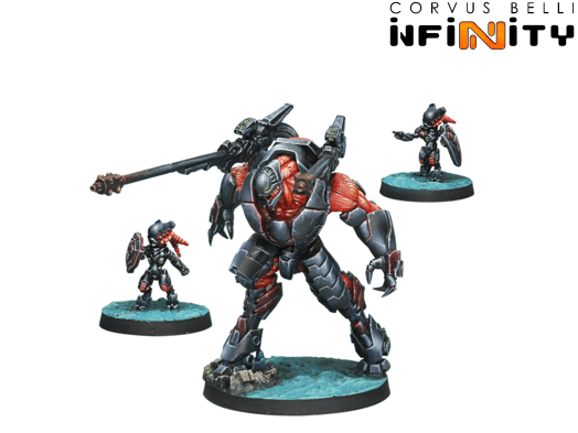 Infinity: Essentials - Combined Army Overdron Batroids Tag Pack