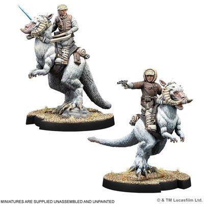Star Wars: Legion – Captain Solo &amp; Commander Skywalker on Tauntauns