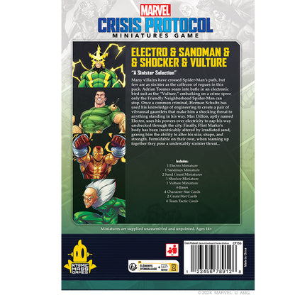 Marvel Crisis Protocol: Electro &amp; Sandman &amp; Shocker &amp; Vulture