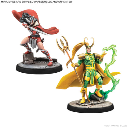 Marvel: Crisis Protocol – Mighty Thor, Lady Sif, Thor, Hero of Midgard &amp; Loki, Prince of Lies