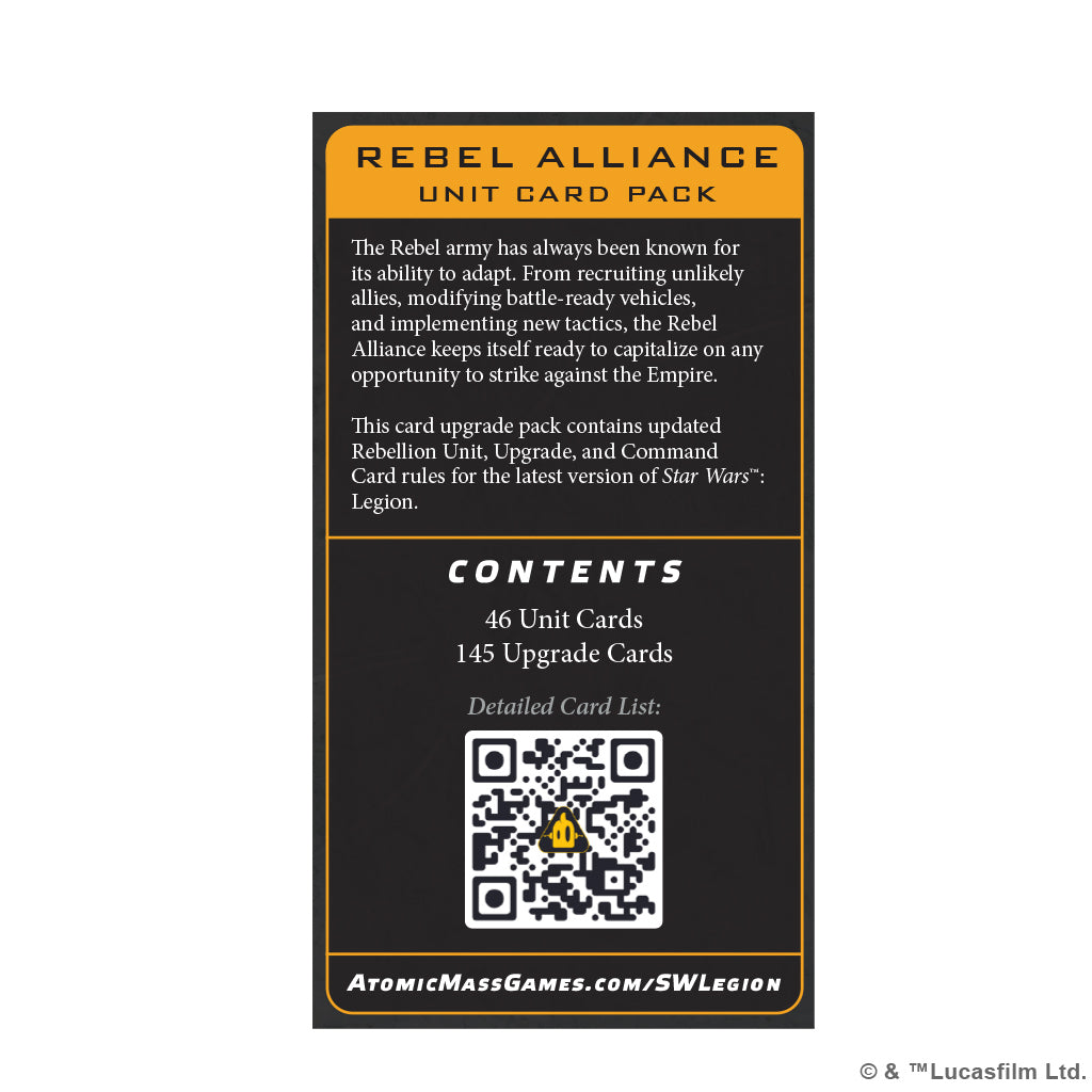 Star Wars: Legion – Rebellion Card Pack
