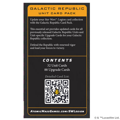 Star Wars: Legion – Galactic Republic Card Pack